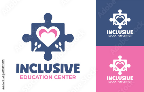 Inclusive Education Center Logo Modern Minimalist Learning Identity.