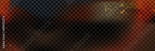 Abstract red light film leak background with camera shine, bold effect, flowing light gradient and vintage film grain, camera overlay effect.