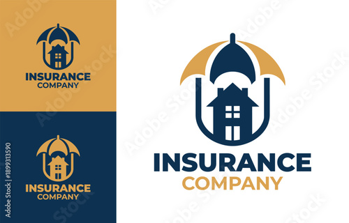 Insurance Company Logo Modern Minimalist Coverage Brand Identity.