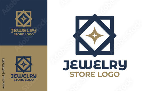 Jewelry Store Logo Modern Minimalist Premium Accessory Identity.