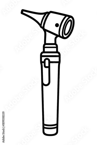 Medical Otoscope for Ear Examination and Diagnosis. Essential tool for ENT specialists, doctors, nurses, healthcare professionals.