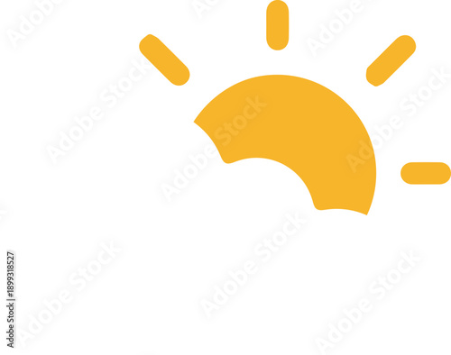 clear weather isolated on white