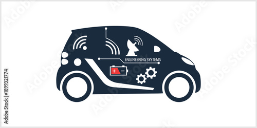 Smart Car Technology Electric Connected Autonomous Engineering Systems.