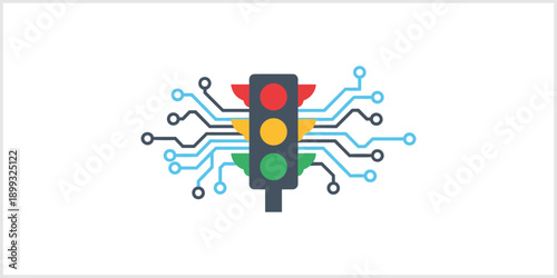 Smart Traffic Light with Digital Circuitry.