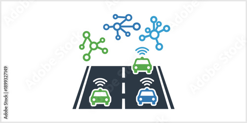 Autonomous Cars Networked on Road Connected Vehicle Technology.