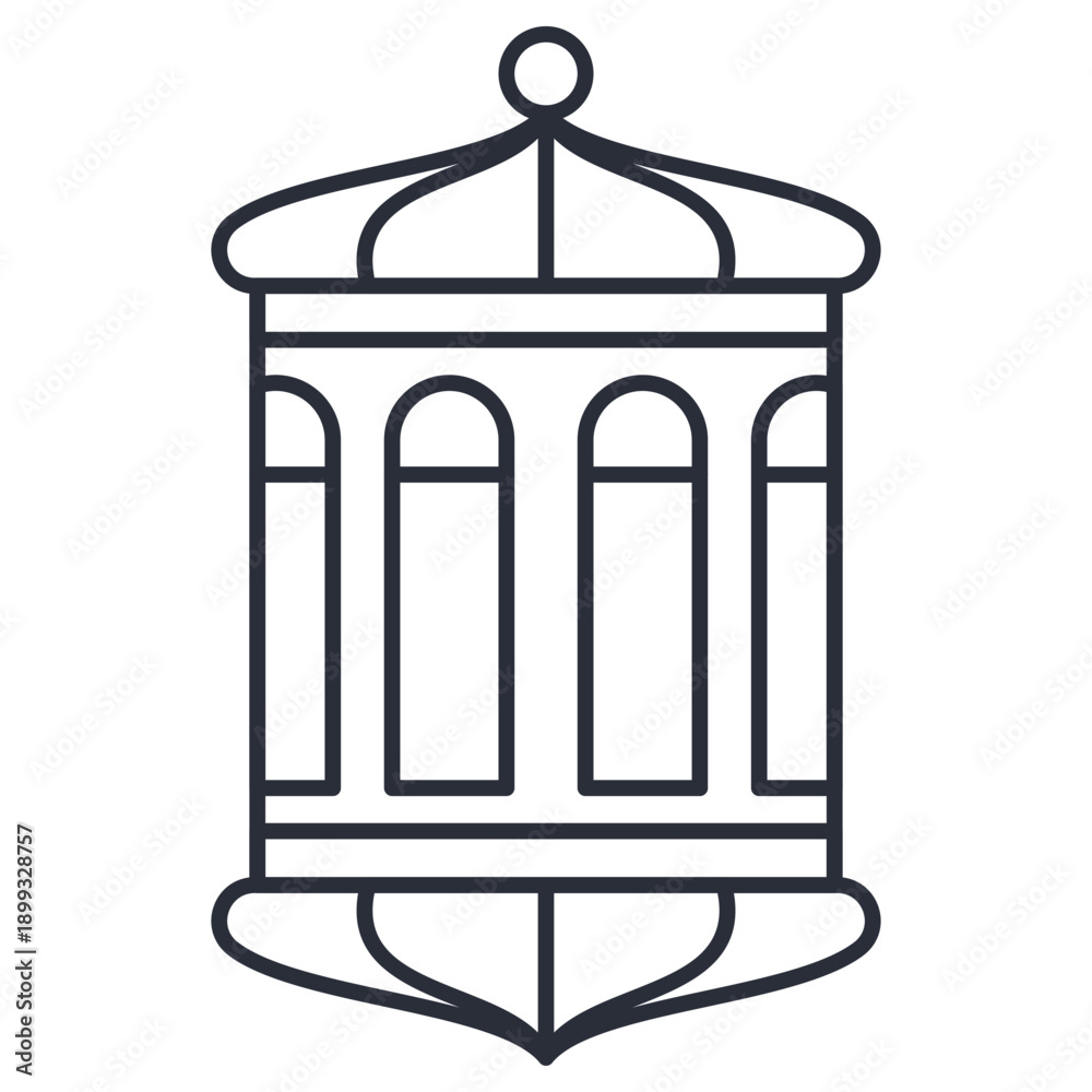 custom made wallpaper toronto digitalHanging Ramadan Lantern Outline Icon
