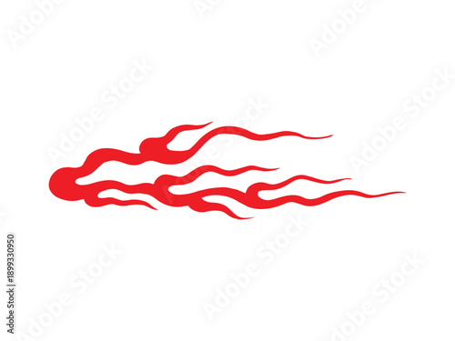 japanese traditional flame red long for sleeve elment on streetwear, japanese flame illustrations