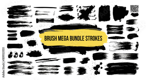 Brush Strokes Mega Bundle.