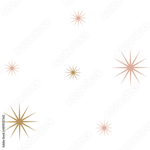 Boho Gold Stars Decoration