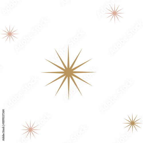 Boho Gold Stars Decoration