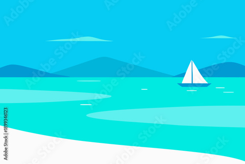 Los Roques Caribbean Beach Vector