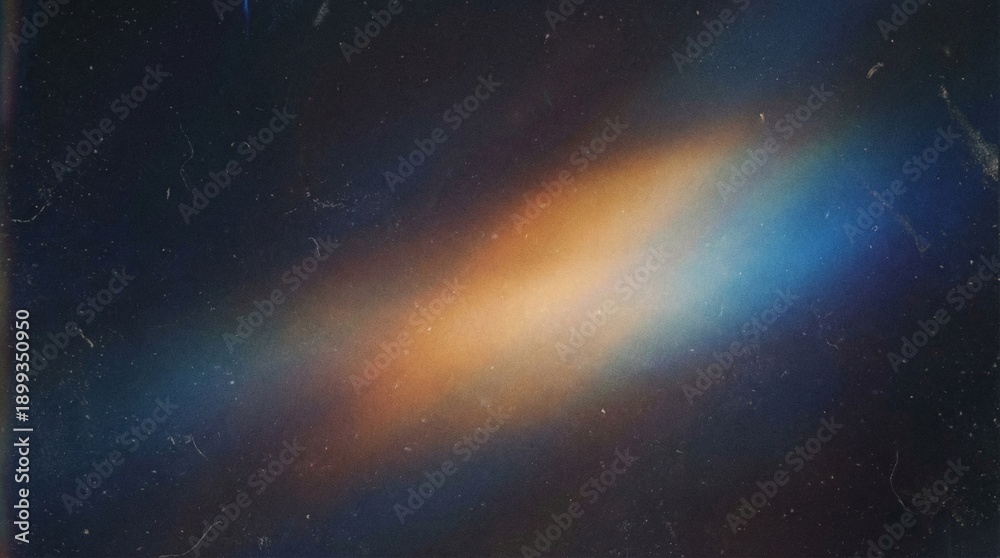Fototapeta premium Vibrant Orange and Blue Nebula in Space