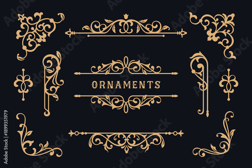 Luxury Vintage Corner and Divider Ornaments