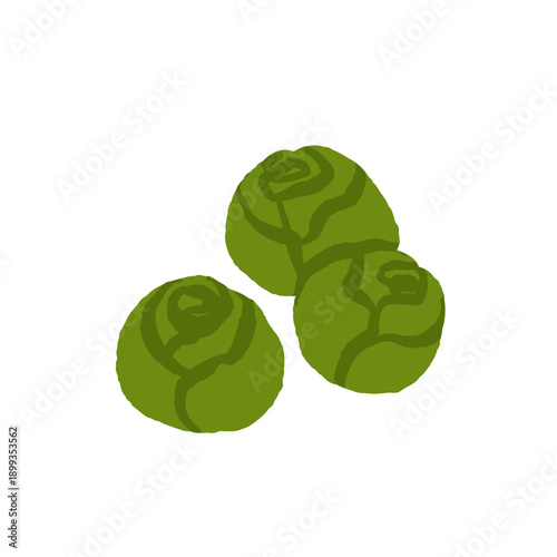 Collection of various vegetables isolated on white background. Healthy vegetarian food. Bundle of organic natural crops, salads, greens and herbs. Colorful vector illustration in flat cartoon style