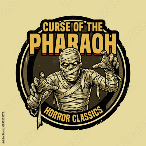 Curse Of The Pharaoh Mummy Illustration