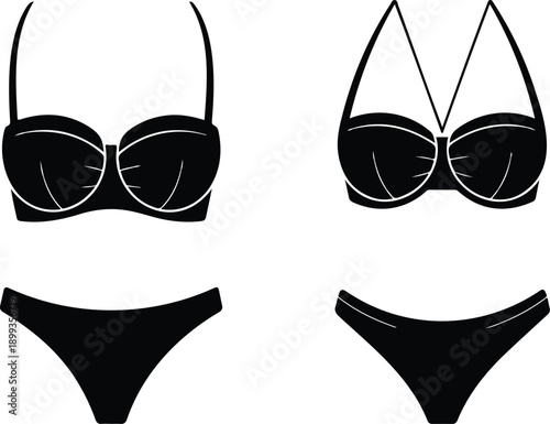 black and white lingerie