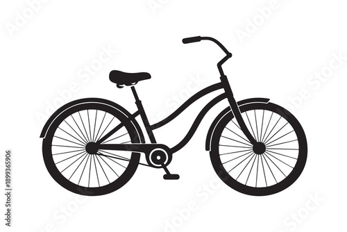bicycle isolated on white background
