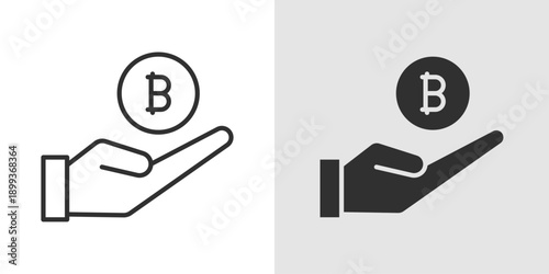 Crypto Investment Icon representing digital asset investing and blockchain based finance.