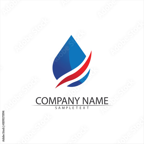 Free Download Water drop Logo Template vector - GFXLoad