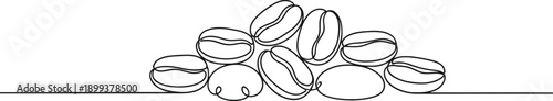 Minimal Coffee Beans Line Art Illustration
Hand-Drawn Sketch Illustration of a Pile of Coffee Beans

