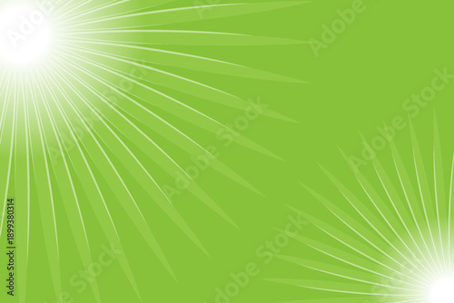 Green background spreading lights, vector eps10.