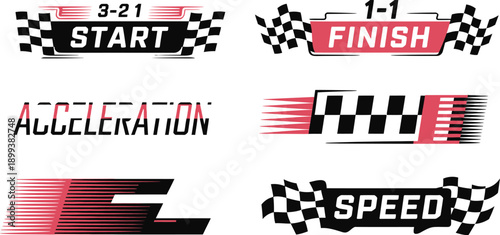 dynamic motorsport racing graphics and automotive livery vector design pack