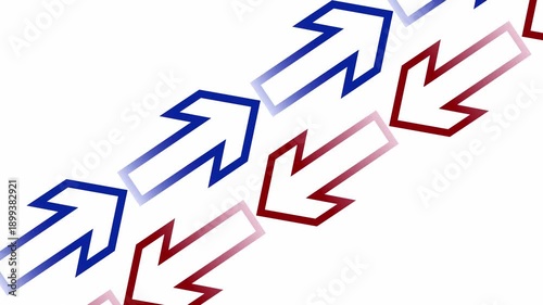 Arrows on white background
