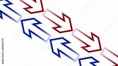 Arrows on white background