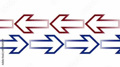 Arrows on white background