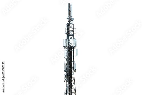 Wallpaper Mural Mobile communication tower cut out on white Torontodigital.ca