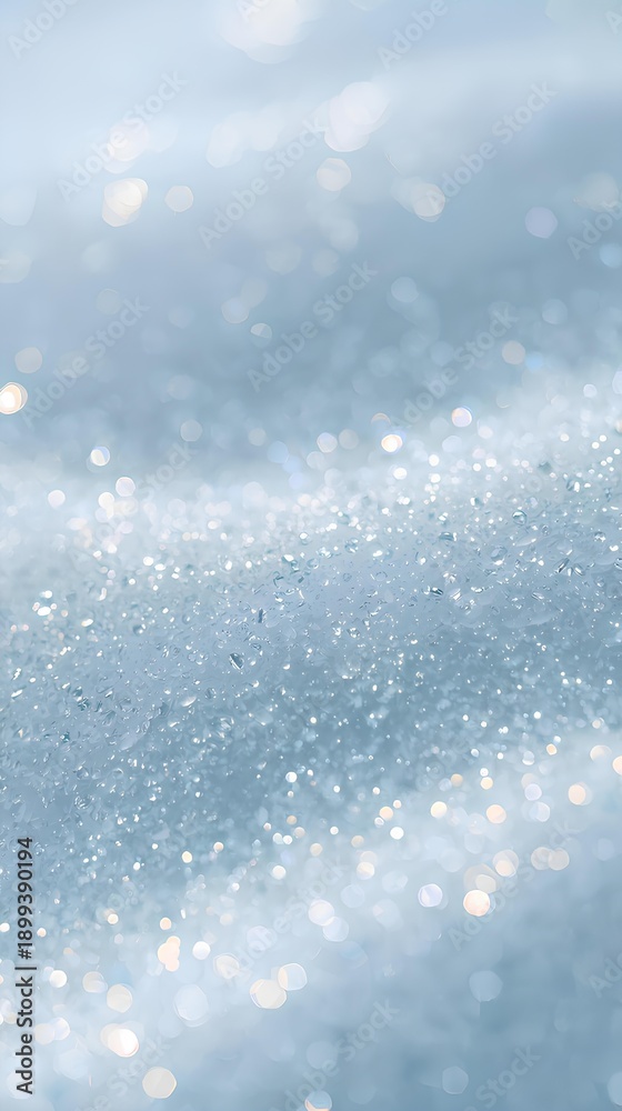 Obraz premium アイスブルーに輝く砂テクスチャ背景 Icy Blue Glitter Sand Texture Background （Generative AI）