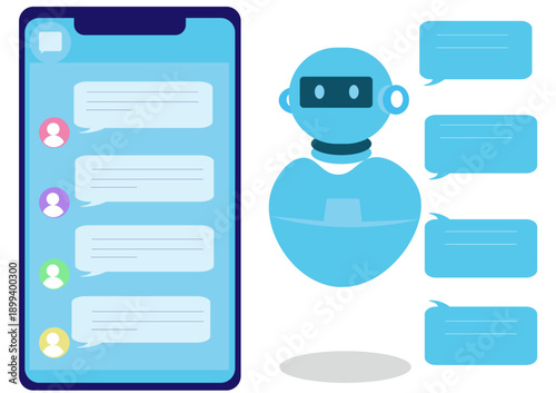 chatbot Artificial intelligence responds to messages