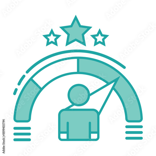 Employee Performance Evaluation and Skill Assessment Management Icon