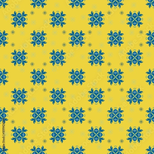 seamless pattern , flowers yellow
