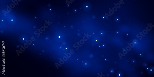 Night sky with glowing particles background. Beautiful galaxy background with bright shining stars