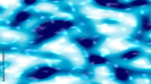 Animating blue abstract patterns creating a flowing visual effect