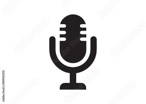 Podcast Icon, Editable Solid Vector Illustration
