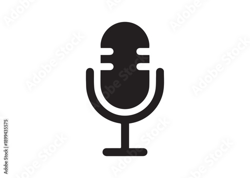 Podcast Icon, Editable Solid Vector Illustration