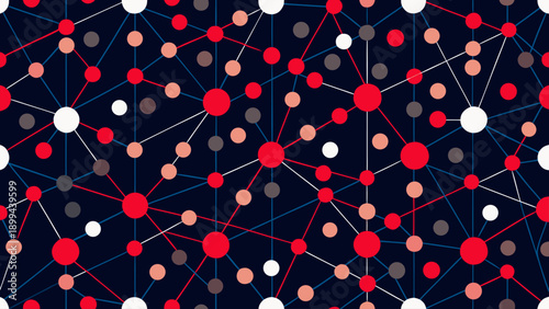 A vibrant blue ocean wave crashes with white foam, rendered in a mosaic-like, stained-glass illustration style against an orange sky filled with geometric stars and circles.