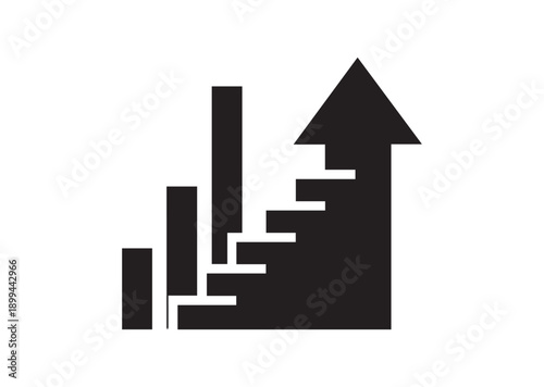 Next level Icon, Editable Solid Vector Illustration