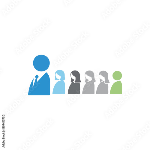 Group of People in Line Waiting