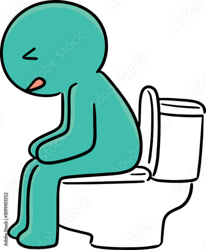 man use flush toilet