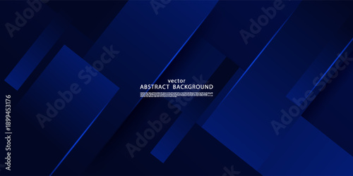 Luxurious blue abstract patterned overlapping background. Simple overlapping square theme with thin lines, modern background concept. Vector eps10