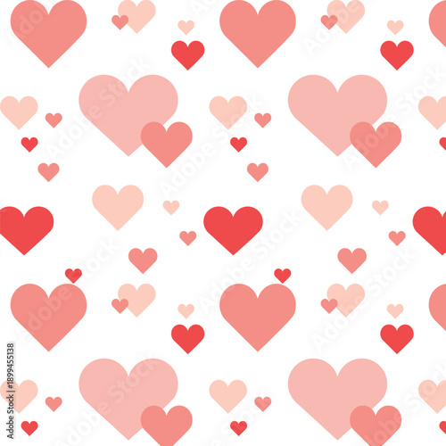 pink hearts pattern celebration gift