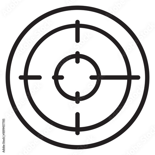 Focus Mode Vector Line Icon Design