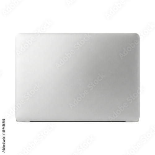 Obraz na płótnie Closed silver laptop lid mockup