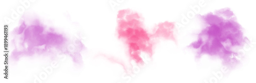 Watercolor stain decoration. purple pink colored splatter brush