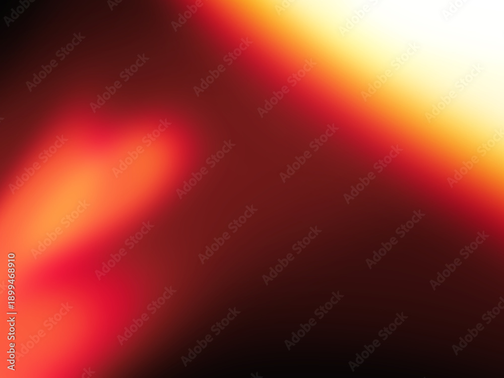 Obraz premium Abstract diagonal light leak overlay featuring vibrant warm tones of deep red bright orange and soft yellow creating a dramatic visual texture background effect