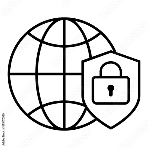 Firewall vector icon. Cybersecurity Illustration sign. Computer antivirus symbol. Data protection logo.