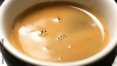 Coffee in a Cup Close Up.